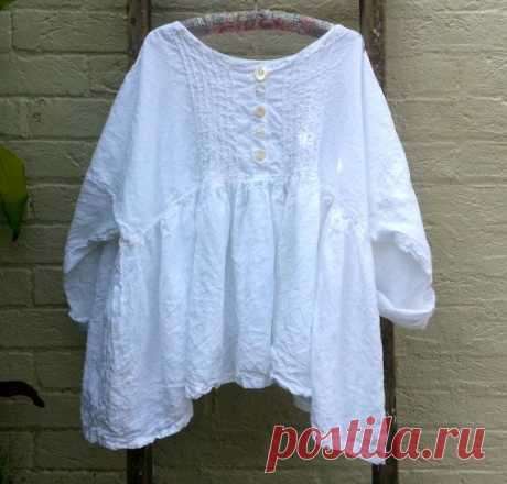 Prairie Linen Shirt Oversized to Fit Most от MegbyDesign на Etsy