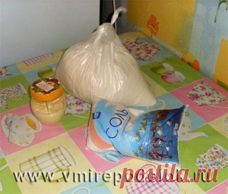 Рецепт соленого теста с кремом для рук (для пластичности)