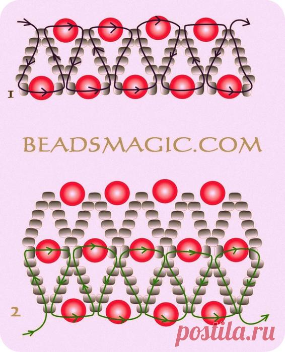 МАСТЕРИЛКА. Ожерелья. Схемы плетения