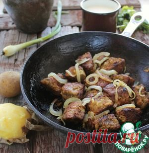 Печень жареная - кулинарный рецепт