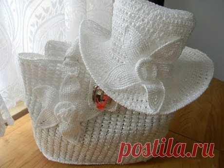 Сумки из пакетов. Сrocheted Handbags of  Grocery Bags