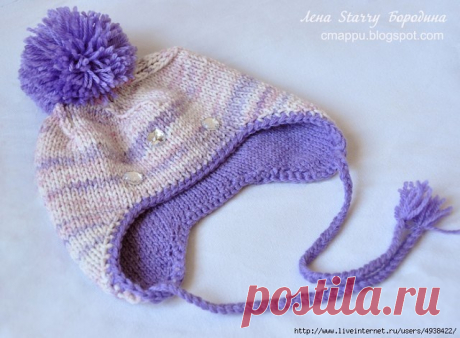 ДЕТСКАЯ ЗИМНЯЯ ДВОЙНАЯ ШАПОЧКА С УШКАМИ СПИЦАМИ (Уроки и МК по ВЯЗАНИЮ) – Журнал Вдохновение Рукодельницы