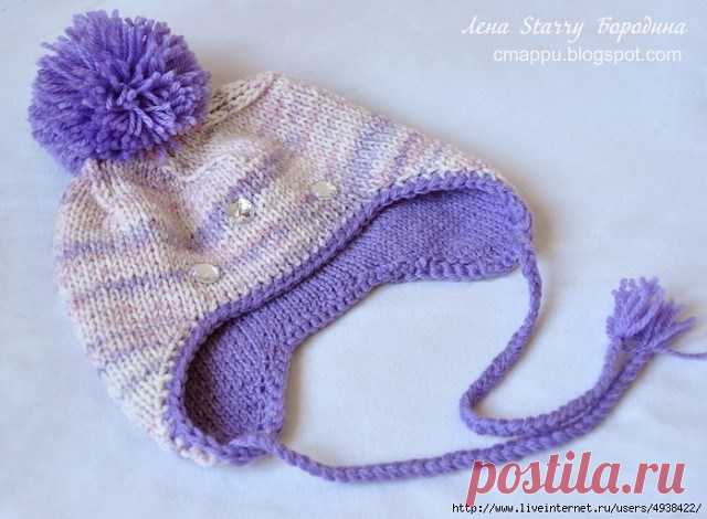ДЕТСКАЯ ЗИМНЯЯ ДВОЙНАЯ ШАПОЧКА С УШКАМИ СПИЦАМИ (Уроки и МК по ВЯЗАНИЮ) – Журнал Вдохновение Рукодельницы