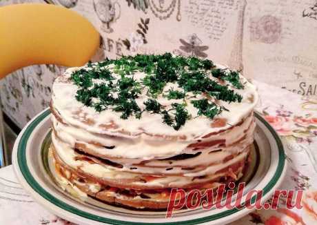 🍽️Печёночный тортик - пошаговый рецепт с фото. Автор рецепта Анастасия . - Cookpad