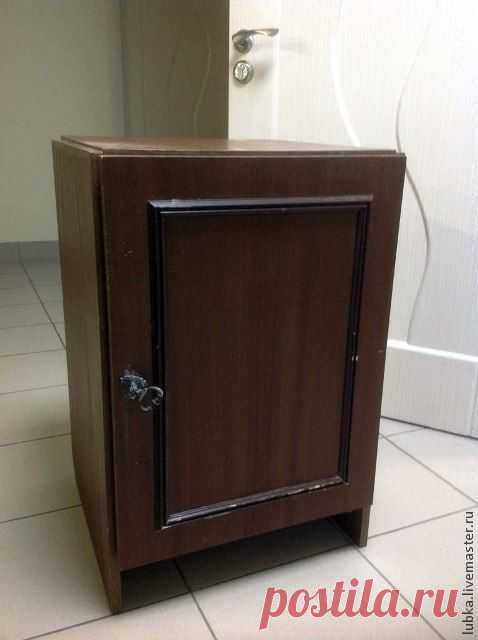 Роспись старой советской тумбочки в стиле шебби шик - Сам себе волшебник