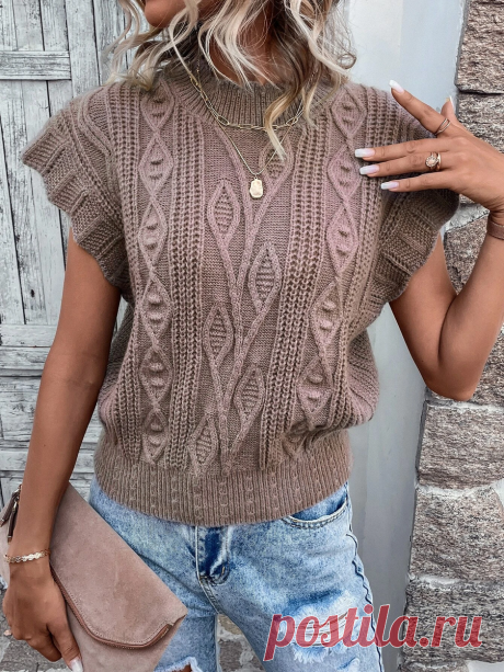 Как говорит молодежь: очень клевая безрукавка спицами - узоры