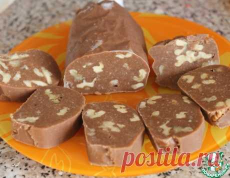 Шоколадная колбаса "Из детства" – кулинарный рецепт