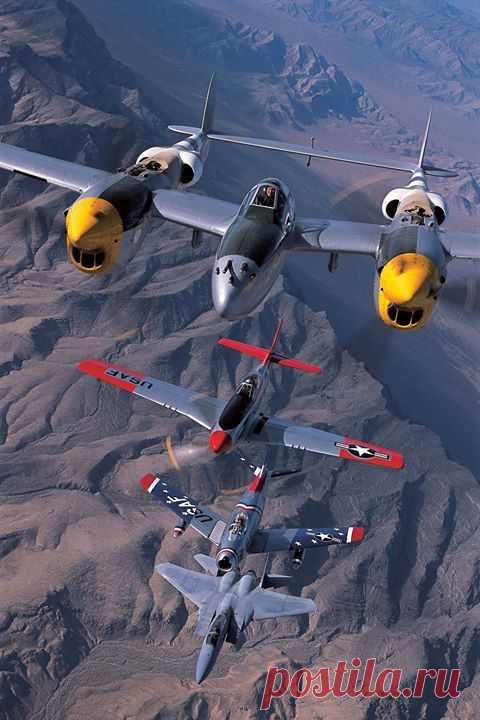 P-38, P-51, F-86 & F-15 | авиация