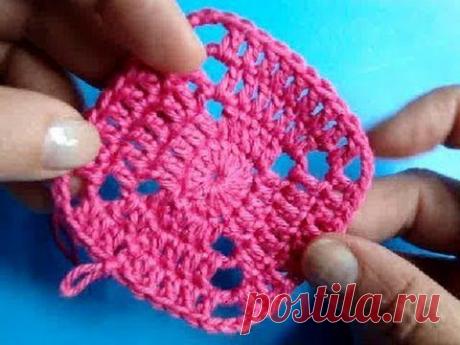 Начинаем вязать – Видео уроки вязания » Начинаем вязать крючком – Видео урок вязания №201 – “Квадратный мотив из столбиков с одним накидом – 3 способ”