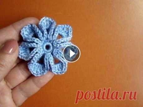 Как связать цветок крючком Урок 36 How to crochet flower *САМОЕ ПОЛЕЗНОЕ ПРИСПОСОБЛЕНИЯ ДЛЯ ВЯЗАНИЯ, ЧТОБЫ СОХРАНИЛОСЬ ЗДОРОВЬЕ* Crochet flower pattern for free Это урок вязания крючком для начинающих, как в...