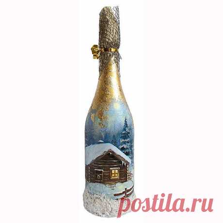 Бутылка шампанского "Зимний Лес"