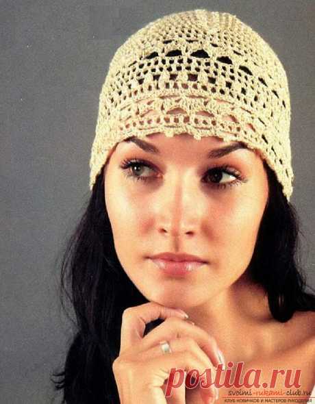Летние шапочки для детей и взрослых, связанные своими руками крючком со схемами, описанием и фото.