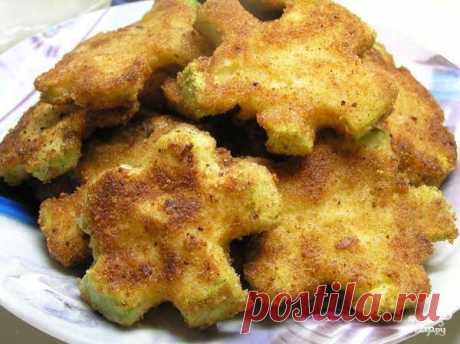 Кабачки, жаренные в сухарях - пошаговый кулинарный рецепт на Повар.ру