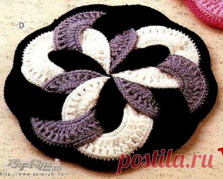 Сидушки на стул из колец + схема