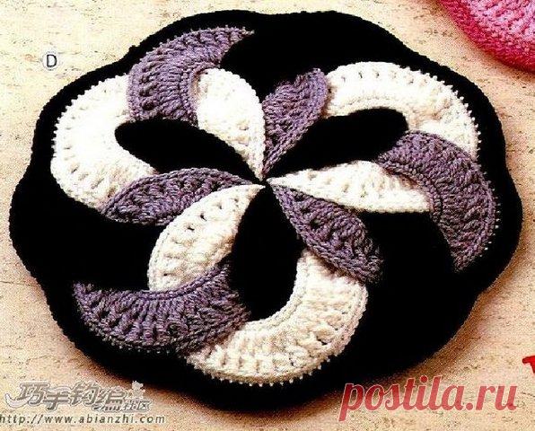 Сидушки на стул из колец + схема