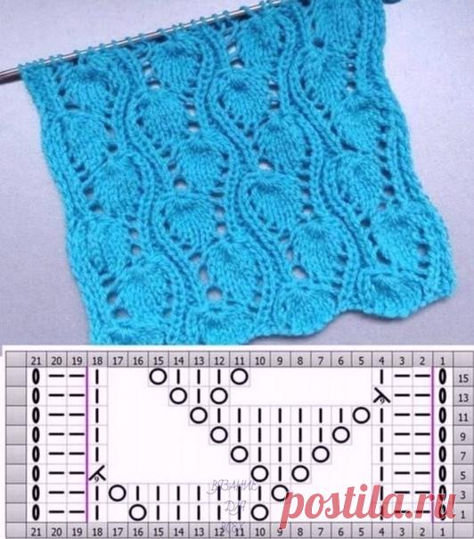 Очень красивый узор

#узор_ажурный@knit_best, #узор_спицами@knit_best

схема*

Источник: https://zen.yandex.ru/media/cozyhands/ajurnye-melkie-..