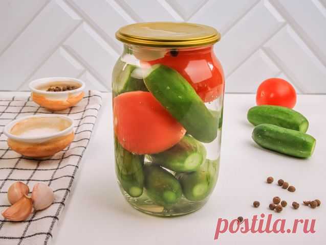 Маринованные огурцы с помидорами – пошаговый рецепт приготовления с фото [object Object]