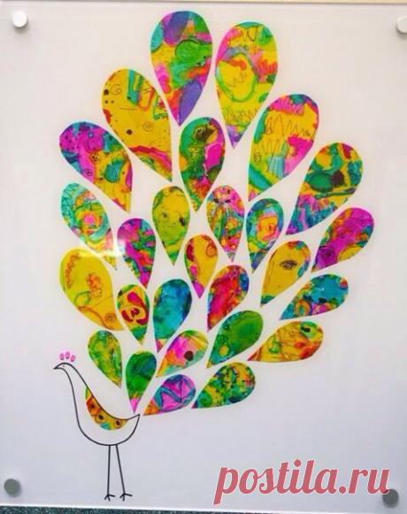 Аппликации из детских рисунков