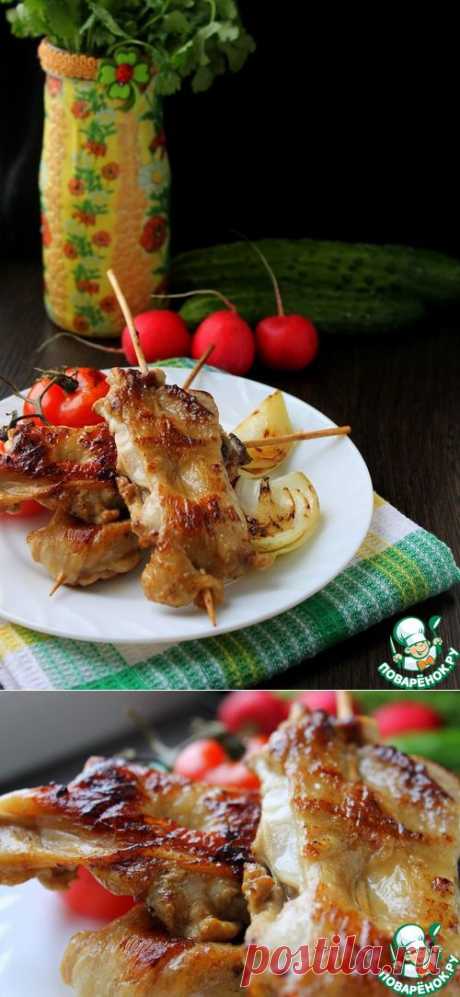 Шашлык из куриных бедрышек - кулинарный рецепт
