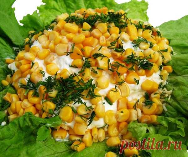 Как делать салаты с кукурузой :: салат с горошком и кукурузой :: Кулинарные рецепты