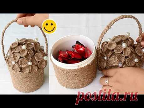 5 Smart ideas with jute rope | Home decor handmade 2019