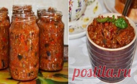 Вкуснейшая баклажанная икра на зиму Готовлю каждый сезон уже много лет. Простая и очень вкусная закуска. Я ее просто обожаю. Делюсь рецептом, забирайте пригодится!