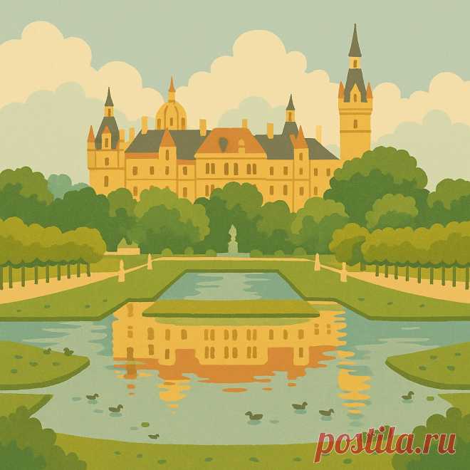 Шверинский замок: сказка на водной глади Мекленбурга — STRANI.ru