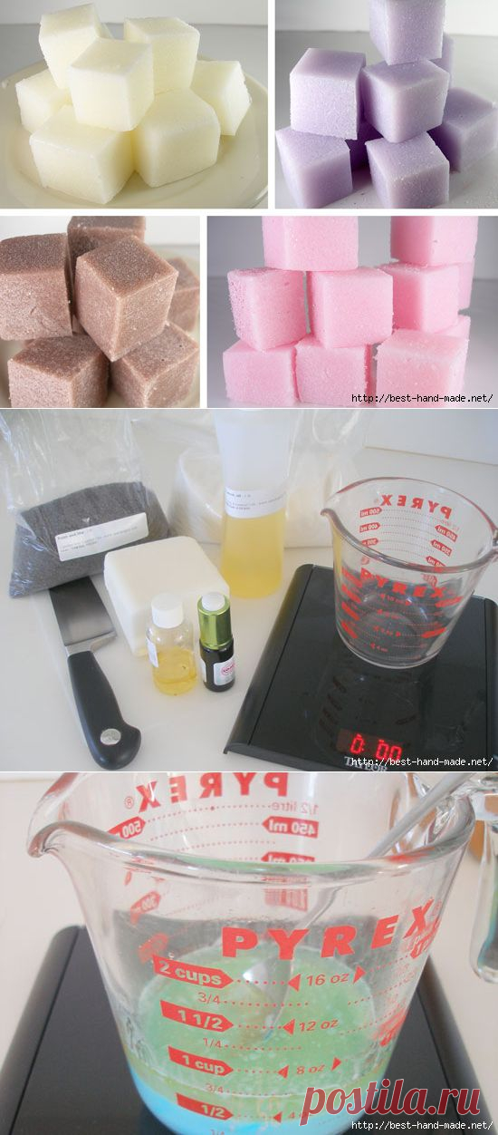 Сахарный скраб в кубиках. Рецептура, мастер-класс