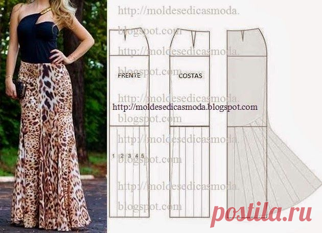 Найдено на сайте moldesedicasmoda.blogspot.com.