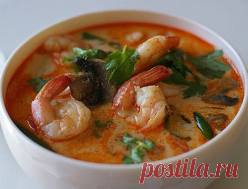 Tom Yam Kung (Seafood). Тайская кухня - Супы