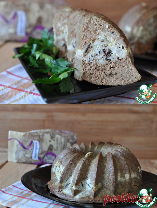 Печеночный пирог с рисом и сыром - пирог-тортик...красота...