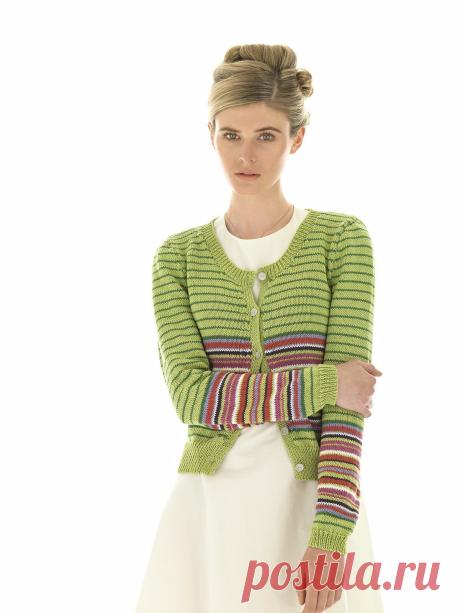 Вязание кардигана Celeste, Rowan 55