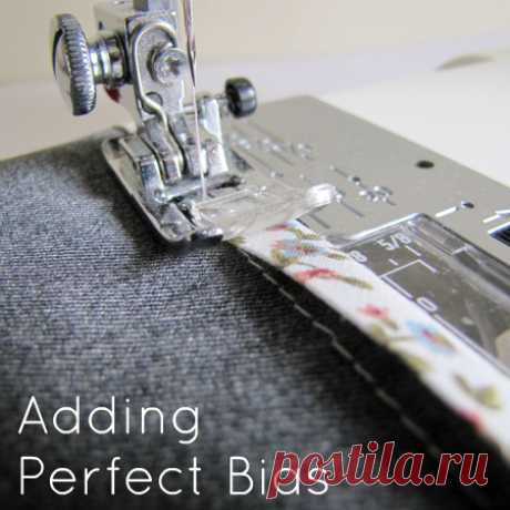 The Haby Goddess: Tutorial: How to sew on bias binding
