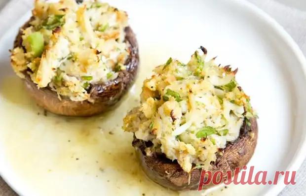 Грибы фаршированные гуакамоле - Вкусные рецепты - медиаплатформа МирТесен