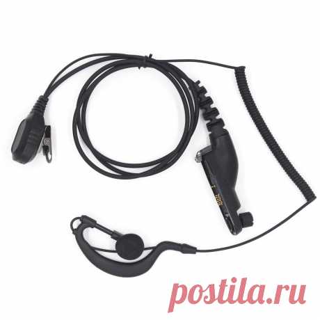 New Air Acoustic Tube Earpiece PTT Microphone Headset Radiation-proof Walkie Tal - US$10.89