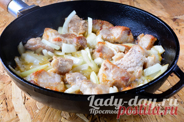 Свинина жареная на сковороде - вкуснее шашлыка | Простые рецепты с фото
