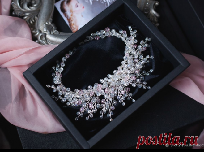 Свадебный венок из бисера для волос. Венок на голову для невесты – купить в интернет-магазине на Ярмарке Мастеров с доставкой - 4UOPDRU | Санкт-Петербург