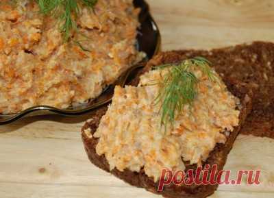 Паста селёдочная с колбасным сыром : Закуски и бутерброды