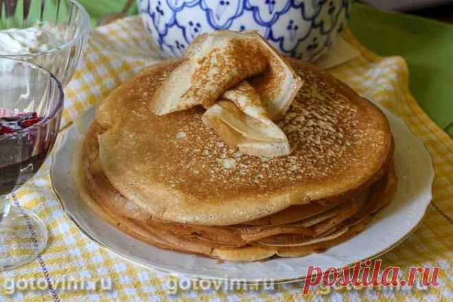 Блины на кефире и картофельном отваре. Рецепт с фото - Домашние рецепты приготовления вкусных блюд Когда остается отвар от вареной картошки, не выливайте его, а добавьте в тесто для блинов. Наверно, можно замесить тесто только на отваре, но мне надо было пристроить остатки кефира, поэтому на обед были заварные блины на кефире и картофельном отваре. Блинчики получились вкусными, с красивыми дырочками, эластичными, поэтому их смело можно было фаршировать. А еще […]