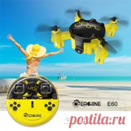 Мини квадрокоптер с камерой Нибиру E60, шустрый дрон с Алиэкспресс