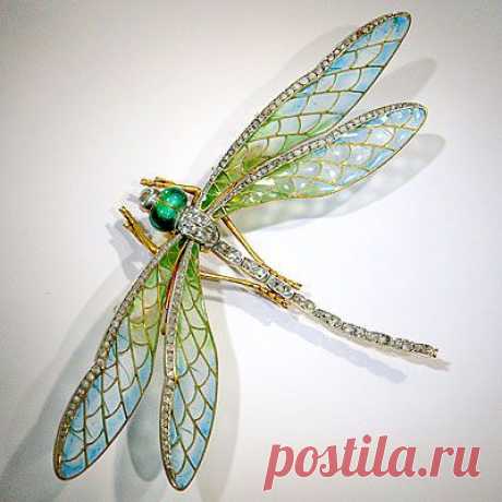 Art Nouveau Dragonfly Brooch, circa 1900 | Like it