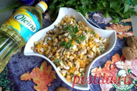 Салат с кукурузой и яблоком – кулинарный рецепт