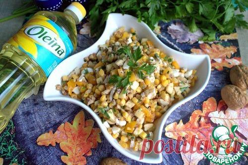 Салат с кукурузой и яблоком – кулинарный рецепт
