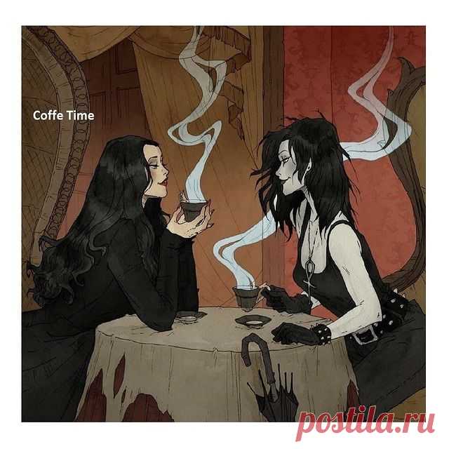 Photo by Ирина Лушникова (Вевея) on November 08, 2021. May be an illustration of smoking, indoor and text that says 'Coffe Time'.