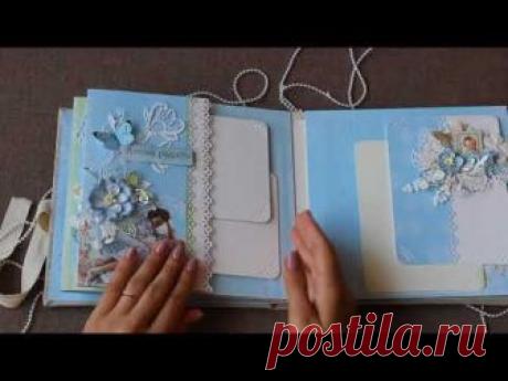 Заказать детский фотоальбом ручной работы.Фотоальбом «Наш сыночек»