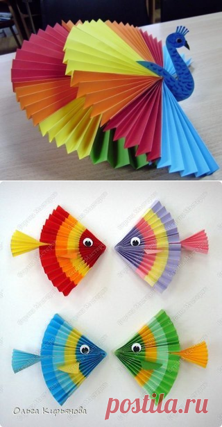 Поделки из цветной бумаги