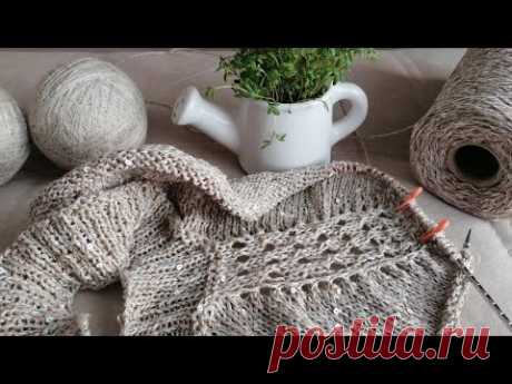 ВЯЗАНИЕ 🧶 Продвигаю джемпер КАПЕЛЬ. Как делаю ПРИБАВКИ на плече.
