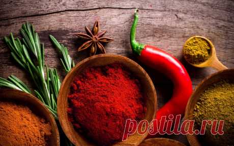 Сочетаемость специй и пряностей с продуктами