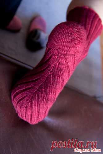 Носки, связаны по косой. Мои исследования! - Страна Мам