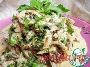Бефстроганов в грибном соусе - кулинарный рецепт